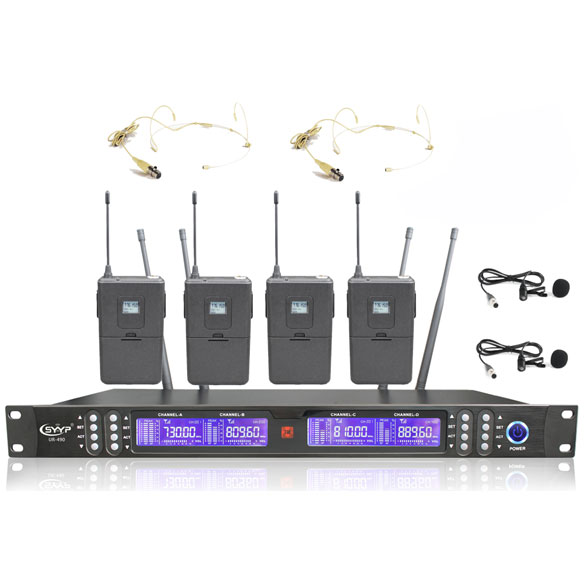 UR-490   一拖四無線頭戴領(lǐng)夾麥克風